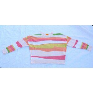 WISPR Brodie Sweater Sunset Victory Crew Neck Silk Blend Small READ Swift Lover